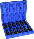 Grey Pneumatic (1313UMD) 1/2' Drive 13-Piece Deep Length Metric Universal Socket Set