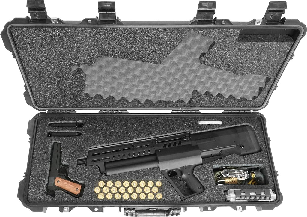 Case Club Fits IWI Tavor TS12 Shotgun in Pre-Cut Waterproof Case with Silica Gel to Help Prevent Gun Rust