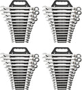 GEARWRENCH 13 Pc. 12 Pt. Reversible Ratcheting Combination Wrench Set, SAE - 9509N (Pack of 4)