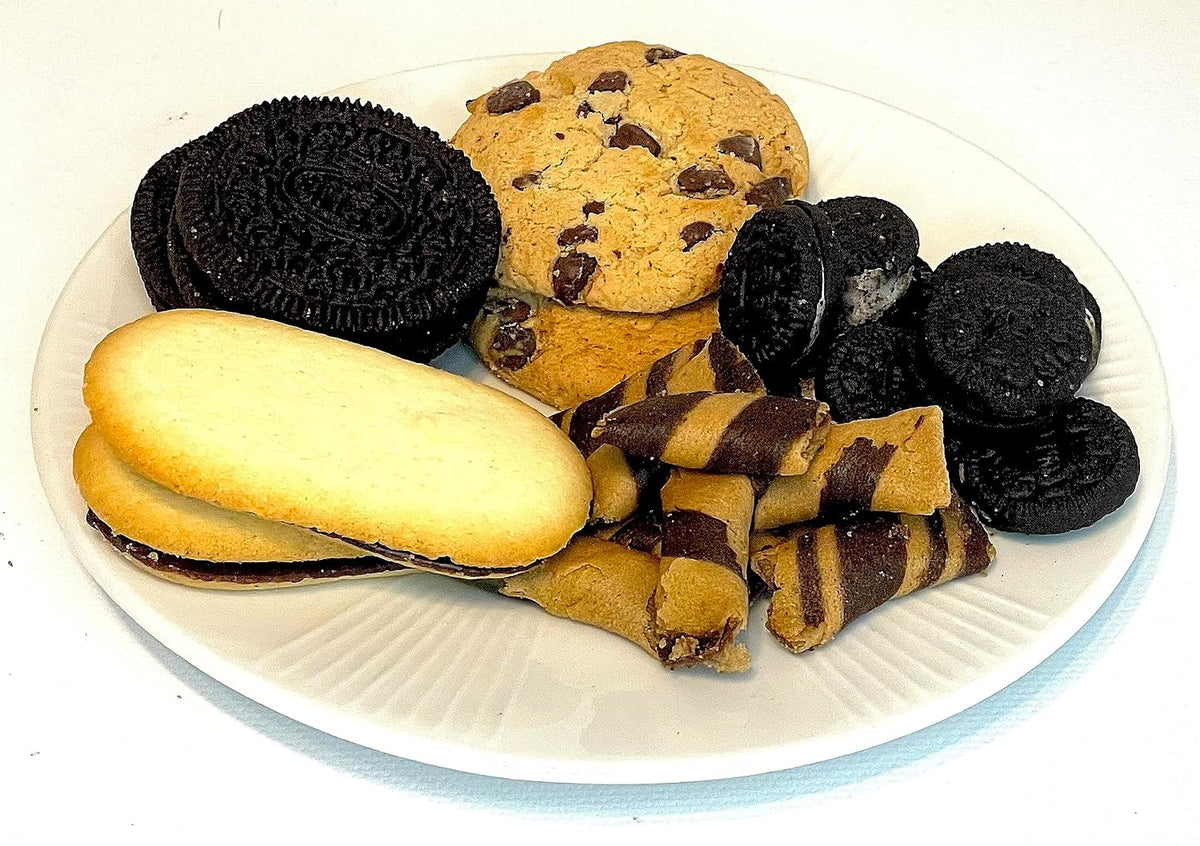 Hand-Crafted 43 Piece customizable chocolate gift basket of gourmet chocolates, cookies, and crunches. Tasty treats selected for businesses, clients, employees, birthdays, thank you and more!