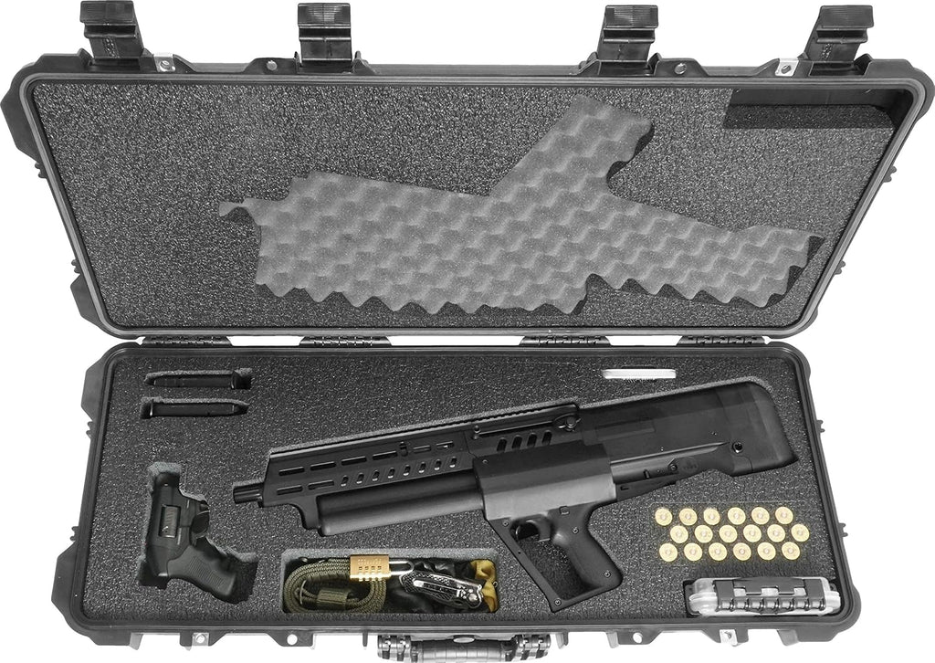 Case Club Fits IWI Tavor TS12 Shotgun in Pre-Cut Waterproof Case with Silica Gel to Help Prevent Gun Rust