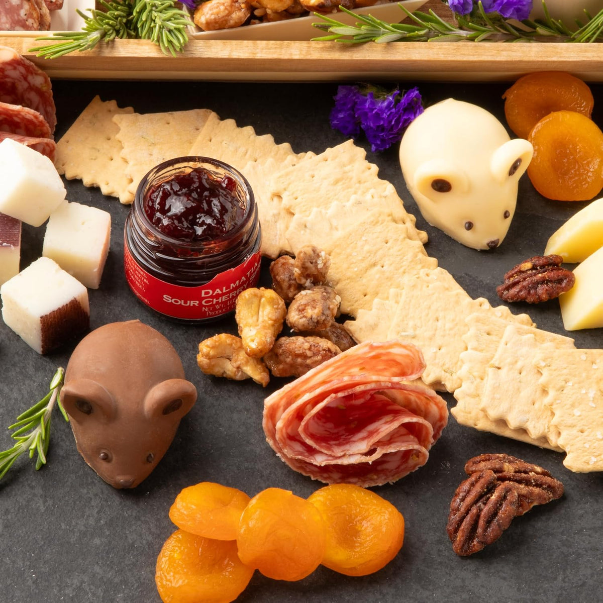 Nibble Charcuterie Premium Meat & Cheese Board, Ready to Serve Charcuterie Board Christmas, Holiday, Birthday, Corporate Gifts, Serves 6-9