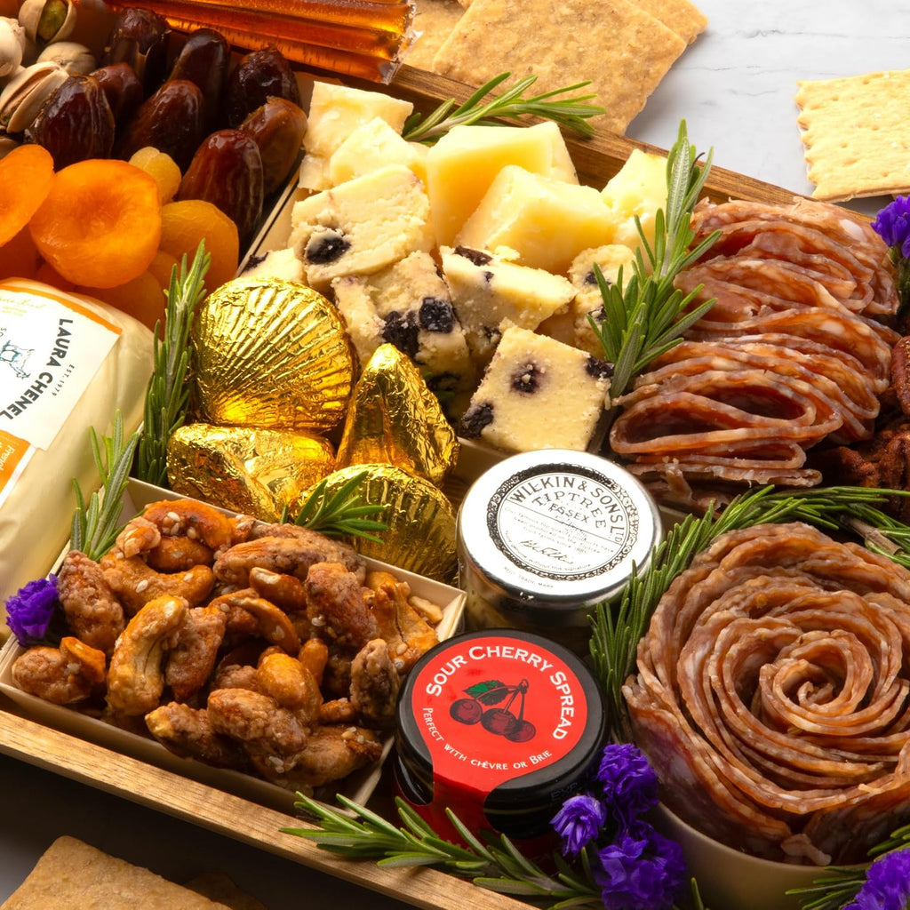 Nibble Charcuterie Premium Meat & Cheese Board, Ready to Serve Charcuterie Board Christmas, Holiday, Birthday, Corporate Gifts, Serves 6-9
