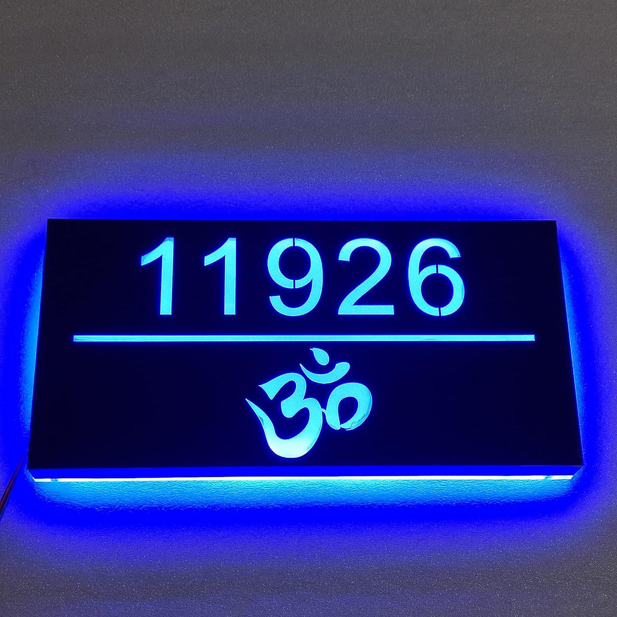 House Numbers, LED Lighted House Number Light, 3D Floating Stainless Steel LED Address Number Modern Look Large Scale House Number (20x10inch, Green)