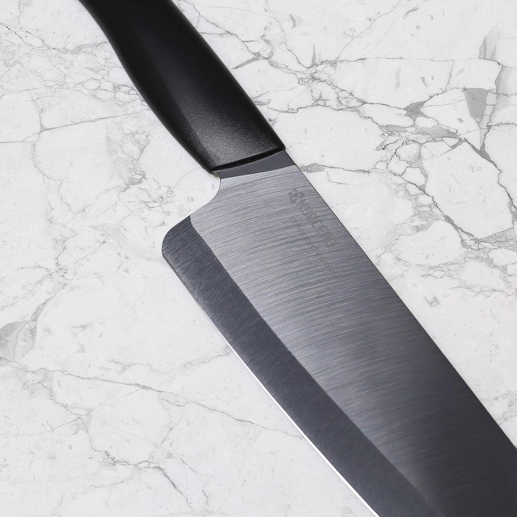 Kyocera FK-3PC-BKBK Ceramic Advanced Knife Set, 5.5' 4.5' 3', Black Handle With Black Blade