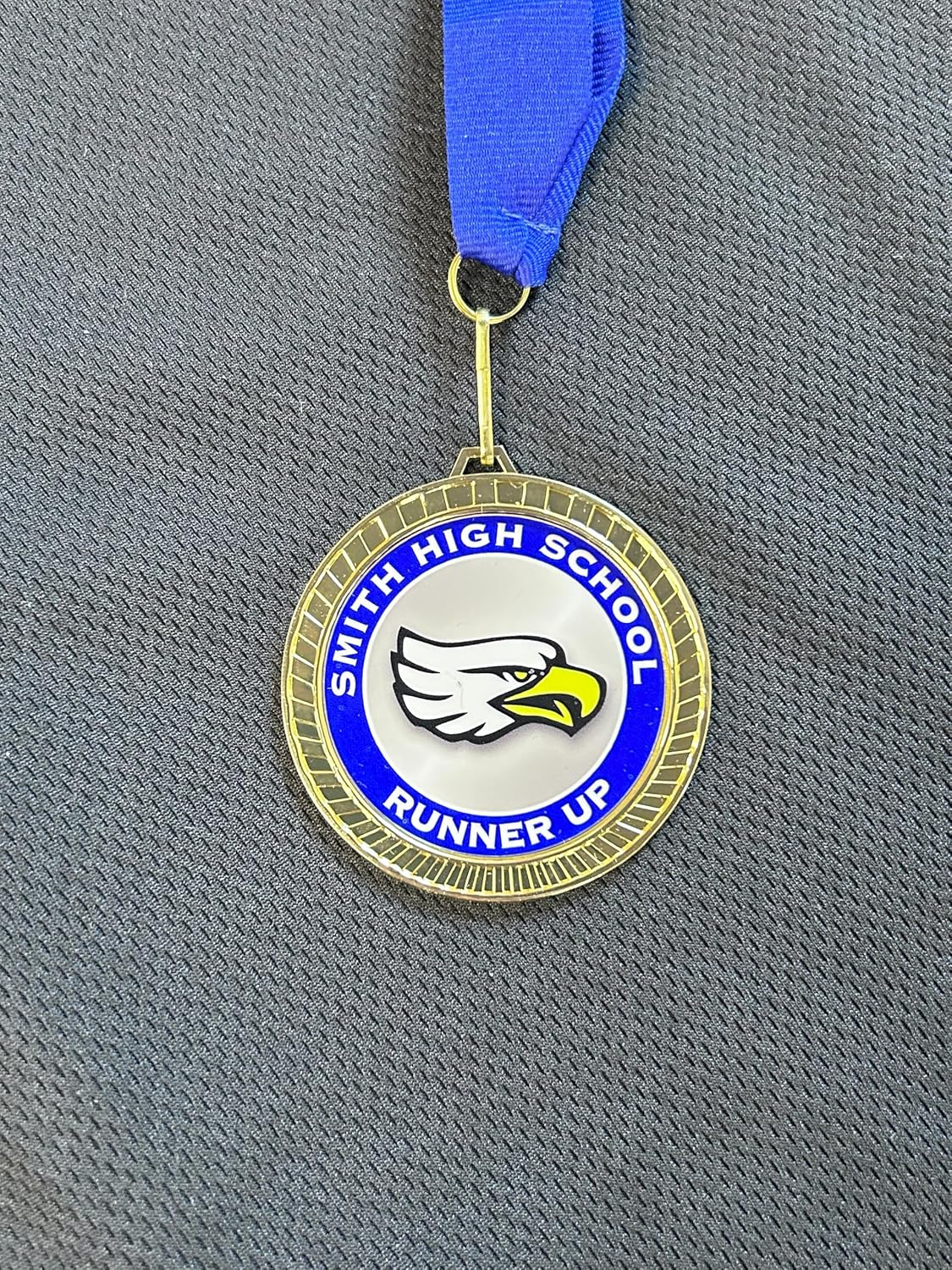 Express Medals Various Styles (Packs of 12 to 500) of Full Color Custom Logo Design Gold Silver Bronze Medals Trophy Award with Choice of Neck Ribbon Medal Trophies Gift Prize Tournament Awards