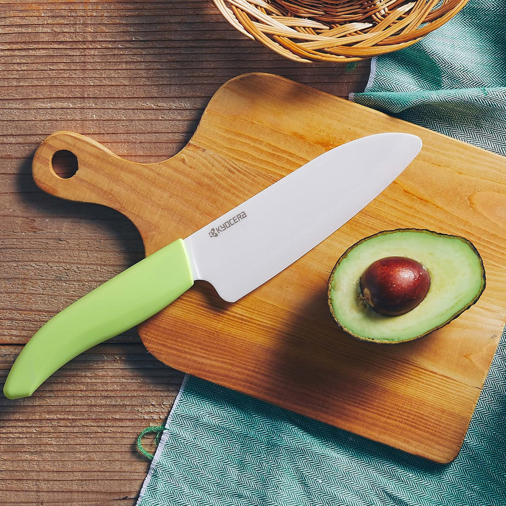 Kyocera 3Piece Advanced ceramic Revolution Series Knife Set, green
