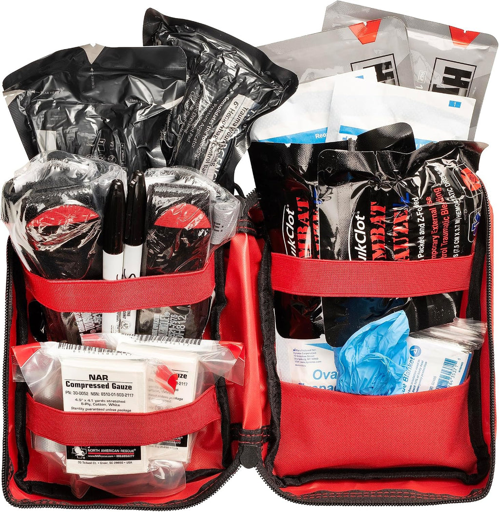 Scherber Public Access Bleeding Control Kit | Trauma Equipment, First Aid Supplies & NAR Tourniquet Pack for Gunshot Wound & Hemorrhage | Medical Professional & Emergency Rescue | Double, Advanced +