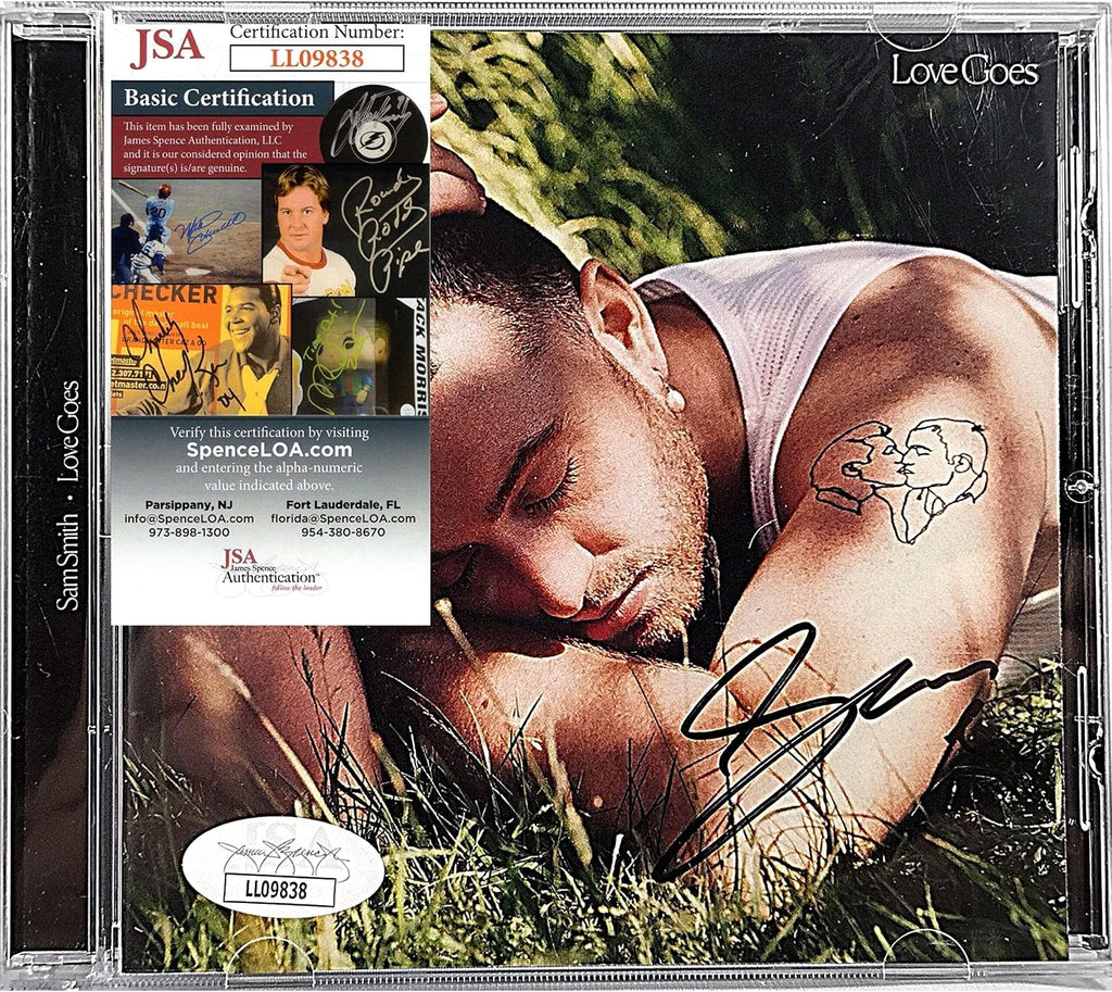 Sam F. Smith Signed Love Goes CD Booklet Album Cover JSA Authentic COA Pop R&B Soul Music Compatible with Sam Smith Autographed Memorabilia