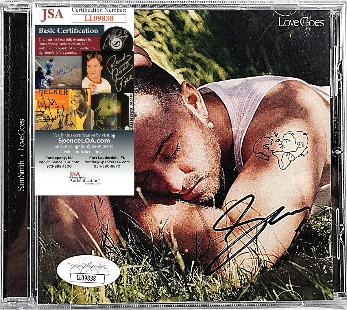 Sam F. Smith Signed Love Goes CD Booklet Album Cover JSA Authentic COA Pop R&B Soul Music Compatible with Sam Smith Autographed Memorabilia